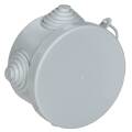 Коробка распаячная КМ для открытой проводки D=65х40мм IP54 4 гермоввода (7035) GENERICA