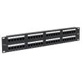 Патч-панель TERACOM PRO 19'' Cat.5E 2U неэкран. UTP 48 портов RJ-45 Dual IDC                        
