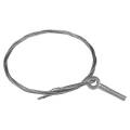 Трос стальной с рым-болтом М6 1 м (2 мм) EKF                                                        