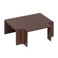 Угол T-образный (40x25) (4 шт) темн. дерево EKF-Plast                                               