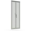 Дверь перфорированная распашная для шкафа NX IT, 1600х600мм, IP20, серая, DANNMAN 8016687