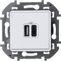 INSPIRIA Зарядное устройство USB А+С 3000мА 5Вбелый