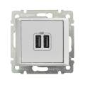 VALENA DIY Розетка USB A+A 15Вт белый