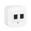 QUTEO Адаптер для розеток RJ45 Keystone белый