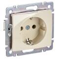 VALENA DIY Розетка 1-местная с заземлением без защитных шторок 16А слоновая кость