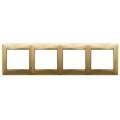 VALENA DIY Рамка 4-местная золото матовое