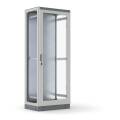 Шкаф напольный NX EL, 2000x800x500мм, дверь обзорная, серый, DANNMAN 5208527