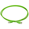 Патч-корд 4 пары, 2хRJ45, 0,5м, Кат.6, UTP, зеленый, slim (тонкий), колпачок без язычка, LSZH, ITK PC02-C06UL-D05M-SL-NT