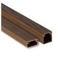 Кабель-канал 25х16мм, темное дерево, уп.40м, EKF kk-25-16d