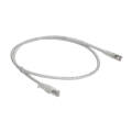Патч-корд 4 пары, 2хRJ45, 0,5м, Кат.6A, UTP, белый, LSZH, ленточный замок, ITK PC08-C6AUL-D05M-SC-RL
