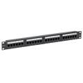 Патч-панель 1U, 19'', 24хRJ45, UTP, кат.6. Dual IDC TERACOM TRP-PPNL-6UTP-1U24