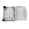 Муфта межэтажная FODB-2/8R, с планкой для УСМ, IP54, 10 сварок, белая, SIBVOLS B-132