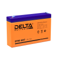 Батарея аккумуляторная DTM 607, (6В, 7Ач), DELTA 4614010050017
