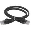 Патч-корд 4 пары, 2хRJ45, 5м, Кат.5e, UTP, черный, PVC, GENERICA PC09-C5EU-5M-G