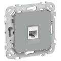 FLITE Розетка компьютерная RJ45 категория 6 UTP РК6-1-0-ФлС серый IEK