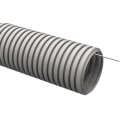 Труба гофрированная тяжелая ПВХ d20мм с зондом, 100м, ELASTA, IEK EA-TG23-121-020-100-K41