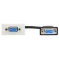 PRIMER РКМ-10-20-П Розетка мультимедийная VGA M/M (1 модуль) белая IEK
