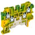 Клемма винтовая CTS-MC-PEN, земля, 4 вывода, 4мм2, IEK YCT12-03-4-K52-004