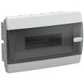 UNION Compact Корпус пластиковый ЩРВ-П-12 IP41 черная прозрачная дверь IEK