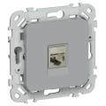 FLITE Розетка компьютерная RJ45 категория 5Е STP РК5е-1-1-ФлС серый IEK