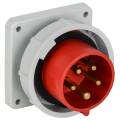 Вилка встраиваемая ССИ-3252, 32А-6ч, 380В, 3P+PE+N, IP67, IEK PSR32-032-5-0-67