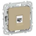 FLITE Розетка компьютерная RJ45 категория 5Е UTP РК5е-1-0-ФлХ хаки IEK