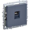 BRITE Розетка компьютерная RJ45 кат.6 РК11-БрМ маренго IEK