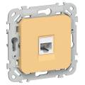 FLITE Розетка компьютерная RJ45 категория 5Е UTP РК5е-1-0-ФлЗ золотарник IEK