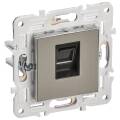 SKANDY Розетка компьютерная RJ45 кат.6 SK-K02N металл никель IEK