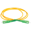 Шнур оптический SC/APC-SC/APC, SM 9/125, 20м, Simplex OS2, желтый, ITK FPC09-SCA-SCA-C1L-20M