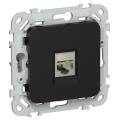 FLITE Розетка компьютерная RJ45 категория 6 STP РК6-1-1-ФлЧ черный IEK