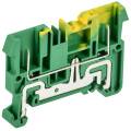 Клемма пружинная CX2,5-2B, PE, 2 разъема, заземляющая, 2,5мм2, IEK AF-CT41-06-02-K52-002