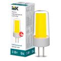 Лампа светодиодная COB капсула 3Вт 230В 4000К керамика G4 IEK