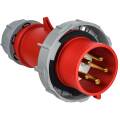 Вилка переносная с ф/и ССИ-0252ф, 32А-6ч, 380В, 3P+PE+N, IP67, IEK PSR02-032-5-6-67