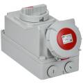 Розетка с механической блокировкой ССИ-824 32А-6ч/380В 3P+PE IP67 IEK