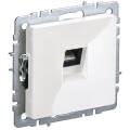 BRITE Розетка компьютерная RJ45 кат.6 РК11-БрБ белый IEK