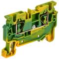 Клемма пружинная CX4, PE, проходная, заземляющая, 4мм2, IEK AF-CT41-00-K52-004
