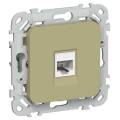 FLITE Розетка компьютерная RJ45 категория 6 UTP РК6-1-0-ФлО оливковый IEK