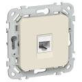 FLITE Розетка компьютерная RJ45 категория 5Е UTP РК5е-1-0-ФлСл сливочный IEK