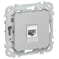 FLITE Розетка компьютерная RJ45 категория 6 UTP РК6-1-0-ФлА алюминий IEK