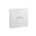 Розетка компьютерная 1хRJ45, кат.6, 2 модкуля, белая, EKF E2MK016-135-10