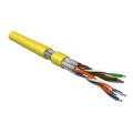 Кабель FTP 4 пары, Кат.6, внутр., 0,48мм, LSZH, желтый, 100м, Hyperline UFTP4-C6-P26-IN-LSZH-YL-100