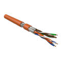 Кабель FTP 4 пары, Кат.6, внутр., 0,48мм, LSZH, оранжевый, 100м, Hyperline UFTP4-C6-P26-IN-LSZH-OR-100