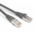 Патч-корд 4 пары, 2хRJ45, 2м, Кат.6, SF/UTP, серый, LSZH, Hyperline PC-LPM-SFTP-RJ45-RJ45-C6-2M-LSZH-GY