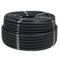Труба гофрированная ПВХ с протяжкой, d50мм, уп.20м, черная, EKF Plast FRHF-50