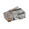 Разъем RJ-45, UTP, кат.5e, 8P8C, уп.100шт, Hyperline PLUG-8P8C-U-C5-100