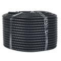 Труба гофрированная ПВХ с протяжкой, d16мм, уп.100м, черная, EKF Plast FRHF-16