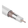 Кабель коаксиальный RG-6U+Cu, (64%), 75 Ом, 100м, белый, REXANT 01-2221