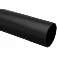 Труба гладкая жесткая ПВХ, d16мм, 2м, уп.50м, черная, EKF Plast trg-16b-2m