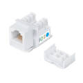 Вставка Keystone Jack RJ-45(8р8с), Кат.5e, без инстр. Toolless, белая, KJ-RJ45-Cat.5e-180-Toolless